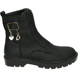 Twins - 324673 HANA - Half-Hoog - Zwart - Glad Leer - Rubber Zool