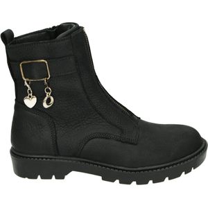 Twins - 324673 HANA - Half-Hoog - Zwart - Glad Leer - Rubber Zool