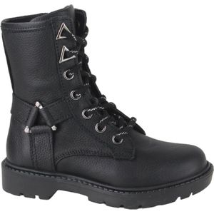 Twins 324674-589W5 meisjes veterboots zwart