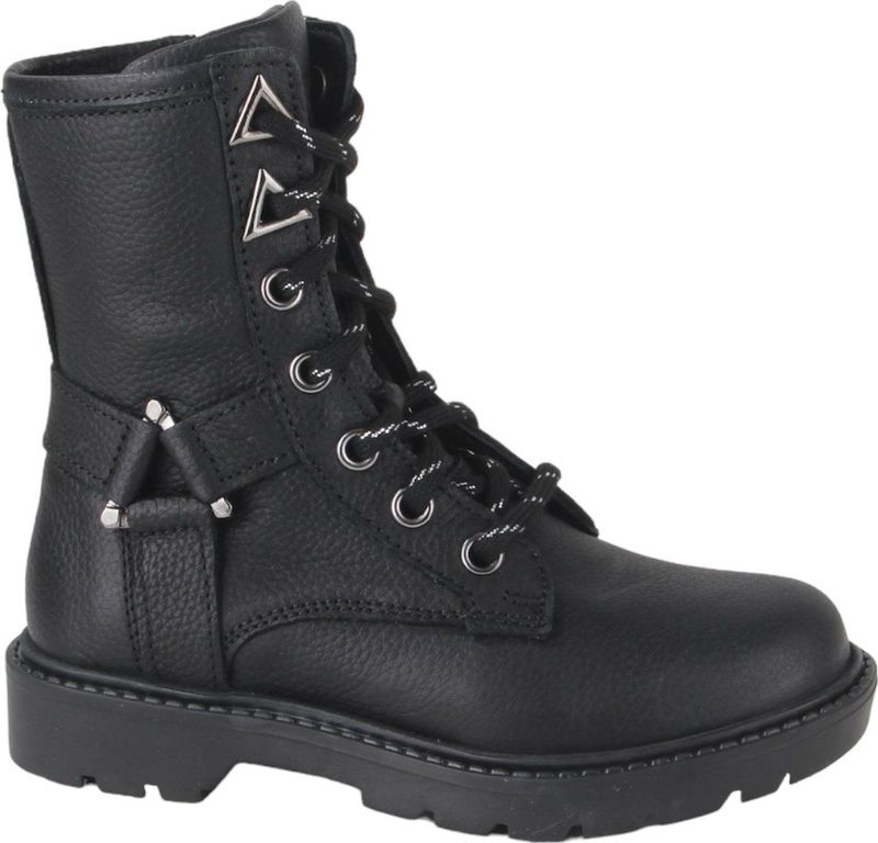 Twins 324674-589W5 meisjes veterboots zwart