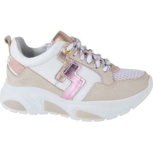 Twins - 325175-101W6 - Veterschoenen - Beige - Leer