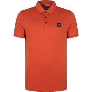 Vanguard - Polo Logo - Oranje - Heren Poloshirt - Modern-Fit