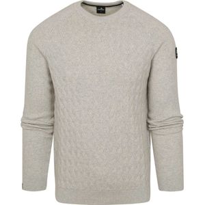 Vanguard - Pullover Structuur Grijs - Heren - Modern-fit