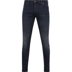 Cast Iron - Shiftback Spijkerbroek - Donkerblauw - Katoen Mix