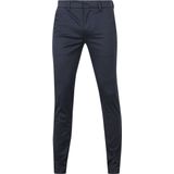 Chino Broek - Donker Blauw - 97% Katoen 3% Elastaan - Lange Pijpen