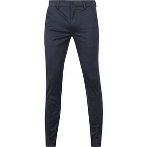 Chino Broek - Donker Blauw - 97% Katoen 3% Elastaan - Lange Pijpen