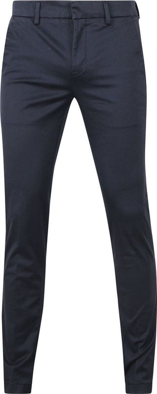 Chino Broek - Donker Blauw - 97% Katoen 3% Elastaan - Lange Pijpen