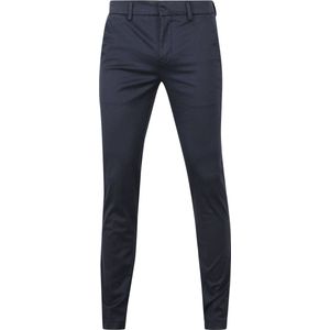Chino Broek - Donker Blauw - 97% Katoen 3% Elastaan - Lange Pijpen