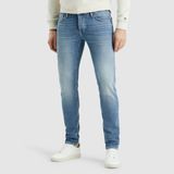 Cast Iron - Riser Jeans - Blauw Denim - 5-Pocket - Comfortabele Fit