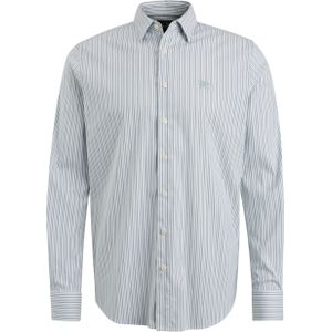 Vanguard - Hemd - Lichtblauw - Regular-fit - Katoen en Stretch - Lange Mouw - Streep Dessin