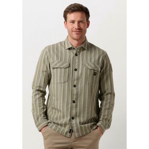 PME Legend - Overshirt - Groen - Katoen - Dubbele Borstzak