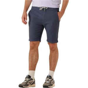 Cast Iron, Heren, Korte broeken, Blauw, Maat: W36 Linnen,