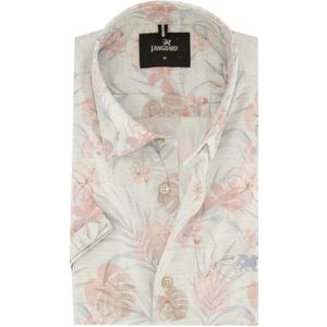 Vanguard - Overhemd - Beige - Bloemenprint - Katoenmix