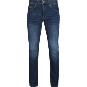 Vanguard v850 rider washed mid blue broek blauw