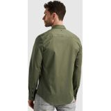 PME Legend Overhemd Lange Mouw Groen - Effen
