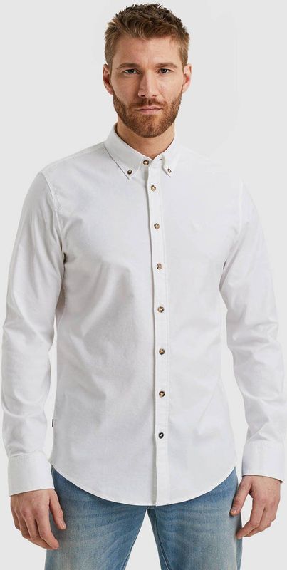 PME Legend - Casual Overhemd - Blauw - Lange Mouw