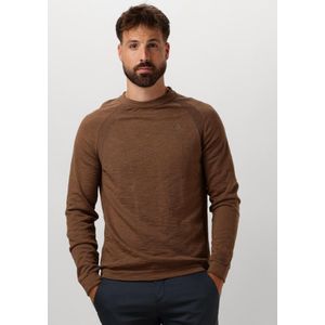 Cast Iron Crewneck Cotton Heather Truien & Vesten Heren - Sweater - Hoodie - Vest- Bruin