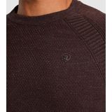 Cast Iron - Pullover - Bruin - 90% Katoen - Lange Mouwen