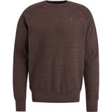 Cast Iron - Pullover - Bruin - 90% Katoen - Lange Mouwen