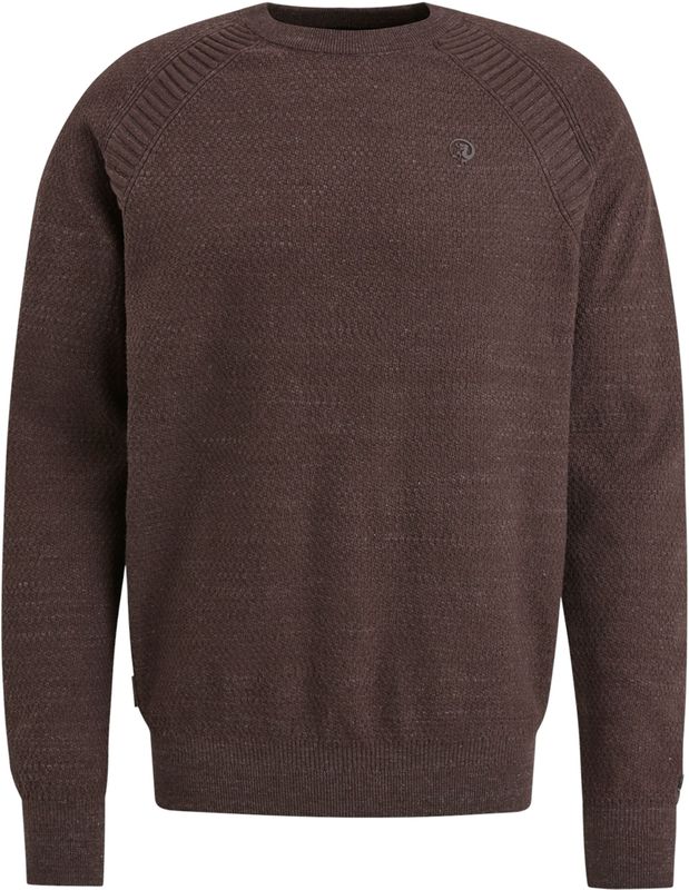 Cast Iron - Pullover - Bruin - 90% Katoen - Lange Mouwen