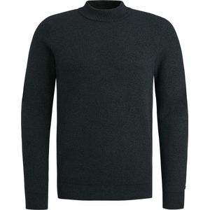 Cast Iron Mock Neck Fine Boucle Truien & Vesten Heren - Sweater - Hoodie - Vest- Zwart