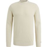 Cast Iron Mock Neck Fine Boucle Truien & Vesten Heren - Sweater - Hoodie - Vest- Beige