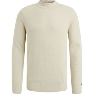 Cast Iron - Turtleneck Trui - Effen Crème - Katoen/POLYESTER