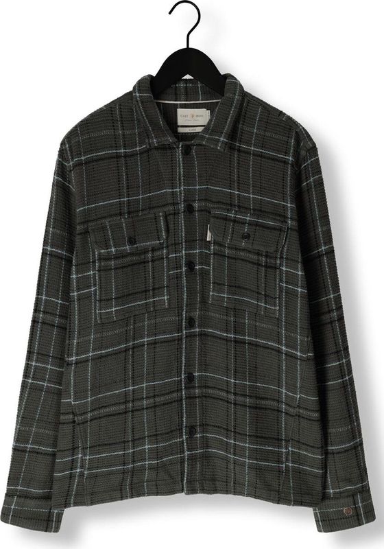 Cast Iron - Overshirt Waffle Ruit - Groen - Katoen