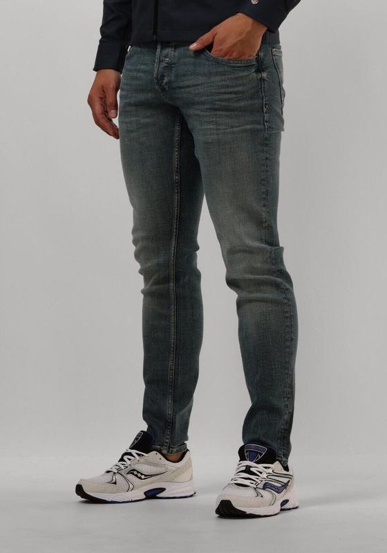 Cast Iron - SHIFTBACK - Tapered Fit Jeans - Groen Blauw Schaduw - 5-Pocket Model