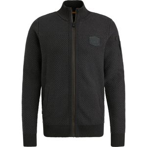 PME Legend Zip Jacket Cotton Structure Truien & Vesten Heren Sweater Hoodie Vest Zwart