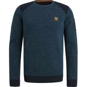 Pme Legend - Trui - Donker Blauw - 100% Katoen - Lange Mouw
