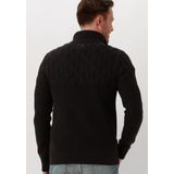PME Legend Half Zip Collar Cotton Mix Yarn Truien & Vesten Heren Sweater Hoodie Vest Zwart