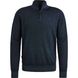 Pme Legend - Trui - Donker Blauw - 100% Wol - Lange Mouw