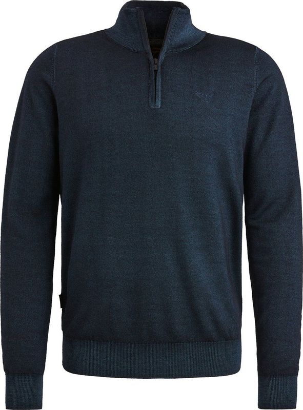 Pme Legend - Trui - Donker Blauw - 100% Wol - Lange Mouw