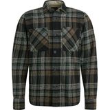PME Legend Overshirt Ruit Zwart Grijs