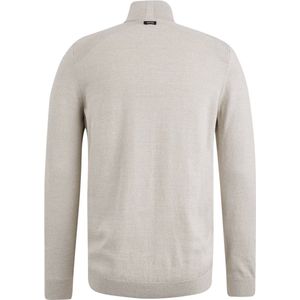 Vanguard - Half Zip Collar Trui - Bruin - Katoen Mouliné