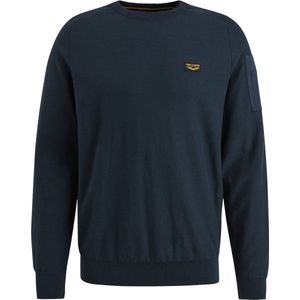 PME Legend - R-Neck American Classic Buckley Knit - Sweater - Blauw - Ronde Hals