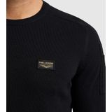 PME Legend - R-neck American Classic Buckley Knit - Vest - Zwart