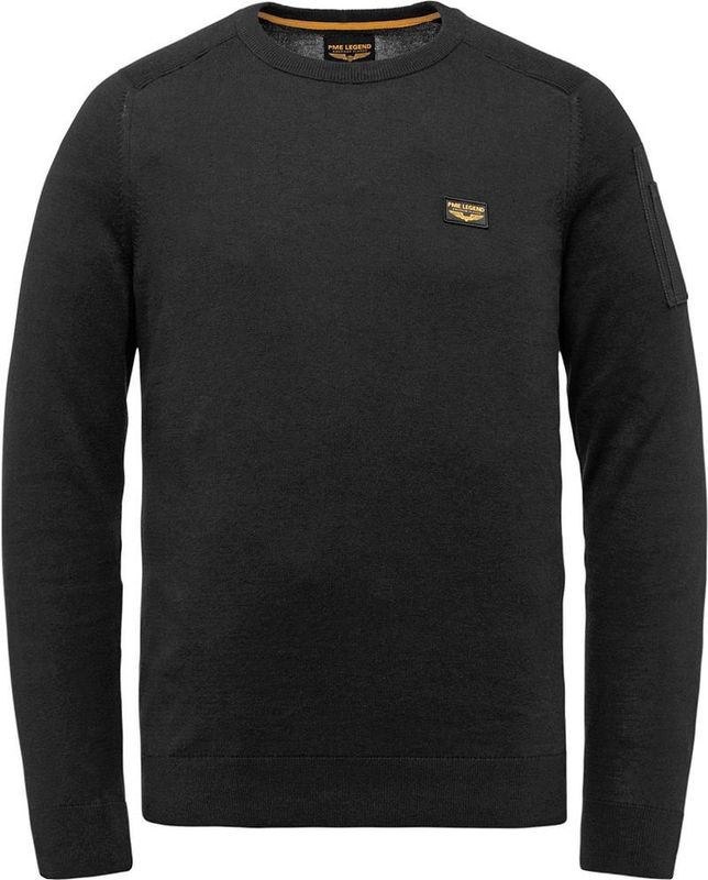 PME Legend - R-neck American Classic Buckley Knit - Vest - Zwart