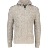 Cast Iron - Schipperstrui - Khaki - Katoen - Kabelpatroon