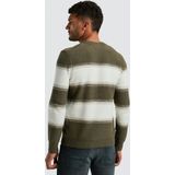 Cast Iron - Gebreide Trui - Grijs - Ronde Hals - Lange Mouw