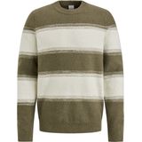 Cast Iron - Gebreide Trui - Grijs - Ronde Hals - Lange Mouw