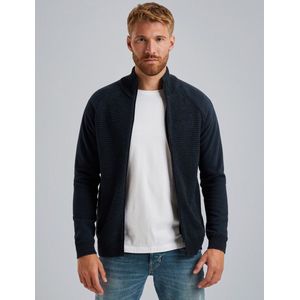 PME Legend - Vest - Blauw - Gebreid - 100% Katoen