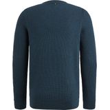 PME LEGEND Rundhalspullover "Crewneck collar cotton mouline", mit Logostickerei