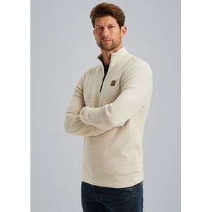 PME Legend Half Zip Collar Cotton Mouline Truien & Vesten Heren - Sweater - Hoodie - Vest- Zand