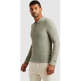 Cast Iron Polo lange mouw Groen Long sleeve polo cotton modal CPS2502820/6169