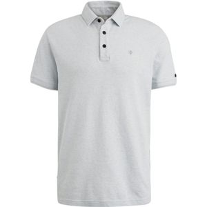 Cast Iron - Polo Popcorn Structure - Poloshirt - Lichtblauw - Katoen Stretch Polyester