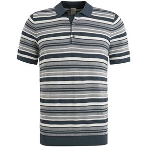 Cast Iron Heren Polo Blauw