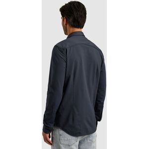 Cast Iron Overhemd Donkerblauw - Regular Fit - Lange Mouwen