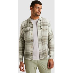 Cast Iron Overshirt Beige - Geruit Katoen - Normale Fit